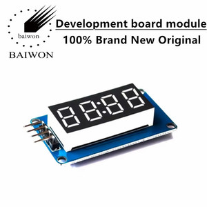Il modulo Display digitale a 4 cifre TM1637 aziona blocchi elettronici con luminosità a LED regolabile e cronometraggio - Product Image 6