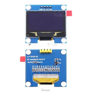UNO ahududu Pi için büyük görüş açısı ile 1.3 inç OLED IIC GND ekran modülü sürücü IC SH1106 128lcd LCD IIC I2C arayüzü