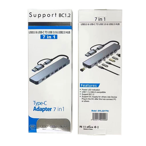 4 <strong>5</strong> 7 <strong>8</strong> Port USB C Expander Type-C USB 3.0 Hub Splitter <strong>8</strong> in 1 Type C Docking Station With Card Reader Audio Multiport <strong>Adapter</strong> - Product Image 6