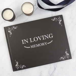 Funeral Guest Registry Sign in Book in Loving <strong>Memory</strong> Funeral Guest Book in Loving <strong>Memory</strong> - Product Image 2