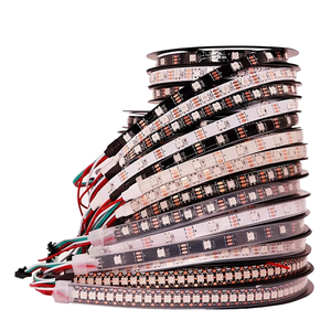 Высококачественный rgb свет ws2812b Светодиодная лента <span class=keywords><strong>ws2811</strong></span> DC12v 5v 24v 10 мм адресуемый пиксельный светодиодный контроллер света Умный программируемый - Product Image 1