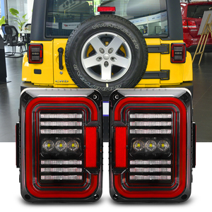 Smoked <strong>LED</strong> Tail Lights for Jeep Wrangler Taillights for Jeep Wrangler JK JKU Sports, Sahara, Freedom <strong>Rubicon</strong> 2 4 Door 2007-2017