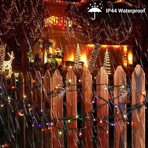 Temporizador remoto Solar Fairy String Lights LED V8 Black Wire String Lights Solar con control remoto 50m 240led String Solar Lights - Product Image 2