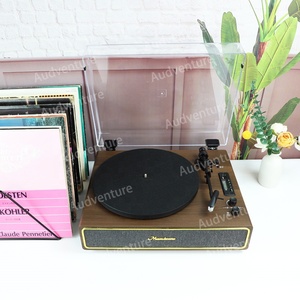 Vintage Blue Tooth Record Player Support <strong>USB</strong> Encoding Built in Three Horns Turntable Audio Sound Vinyl Player With Dust Cover - Product Image 5