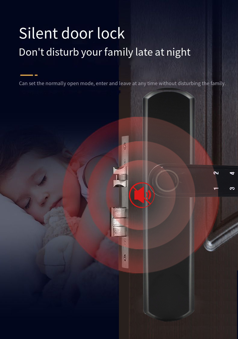 pay by card Password lock fingerprint door lock Room door Wooden door lock smartsteps