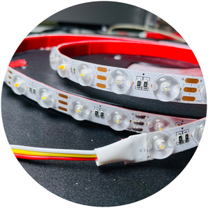 แถบไฟ LED ยืดหยุ่น24V พร้อมเลนส์48LEDs/M 20วัตต์/เมตร2700-6500K CCT แถบสะท้อนแสงสำหรับกล่องไฟ - Product Image 1