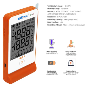 Registrador de temperatura de cadena fría de refrigeración de 16000 puntos, Monitor de temperatura, Sensor, sondas, registrador de datos de temperatura y humedad - Product Image 2