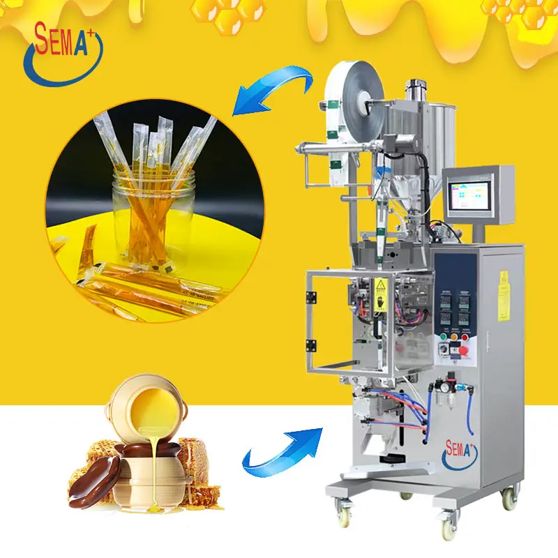 Automatic VFFS honey sachet machine liquid ketchup sauce sachet packing machine