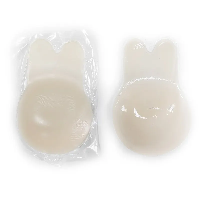 Silicone Rabbit Ear Lif Up Backless Padded Strapless Water Bra