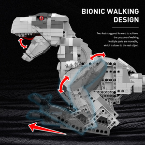 DWI Dowellin Bausteine Dinosaurier mit Licht, STEM-Programmierung, Fernsteuerung und APP-Steuerung Dinosaurier (960 Stück) - Product Image 3