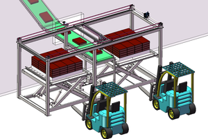 Robot depallettizzante e palettizzante camion di carico e scarico completamente automatico - Product Image 4