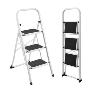 บันไดเหล็กคาร์บอนพับได้สำหรับอพาร์ทเมนต์โลหะเคลือบพลาสติก - Product Image 6