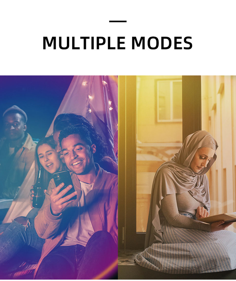 Colorful WiFi Tuya Sunset Lights APP Controlled Full Spectrum RGB Adjustable 360 Rotation with Alexa Google Sunlight Lamp