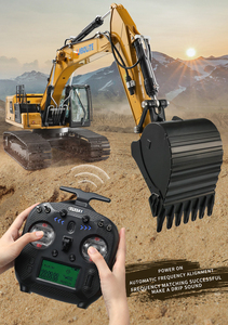 Newest HUINA K961-100 Kabolite <strong>RC</strong> <strong>Car</strong> 1/18 Scale Simulation Metal Hydraulic Excavator Remote Control Truck <strong>RC</strong> <strong>Functional</strong> Model - Product Image 4