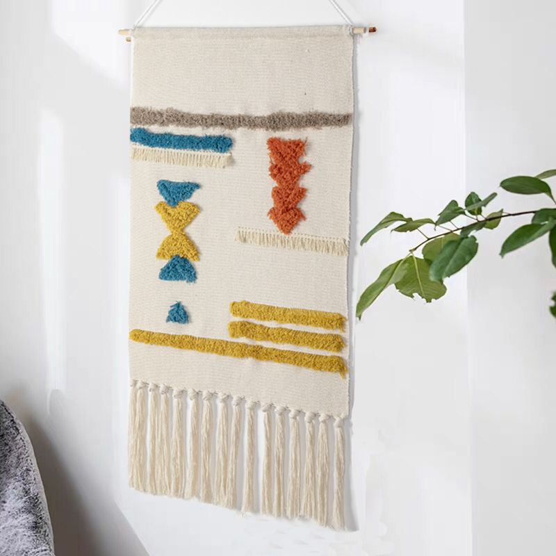 Tapisserie chenille rectangle triangulaire