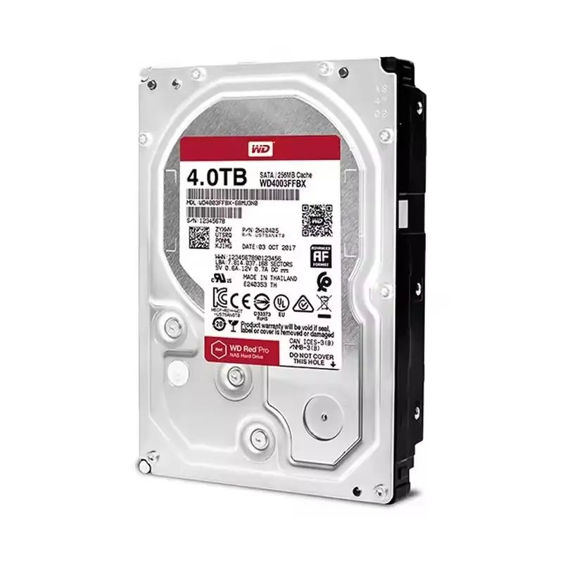 WD4003FFBX Hdd 4TB 7200RPM 256MB SATA Surveillance Server Storage Internal Hard Disk Drive