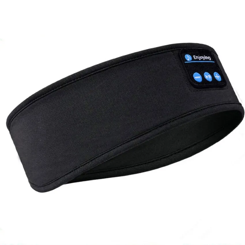 Bandeau à dents bleues Bandeau de tête de sommeil Annulation de son Tws Appareils portables LED Casque Bluetooth sans fil Casque mobile IPX 0