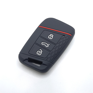 The <strong>New</strong> Patterned Black Silicone Car <strong>Key</strong> Cover Is Suitable for Volkswagen Golf/gti/arteon and Other - Product Image 3