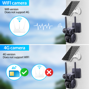 กล้องพลังงานแสงอาทิตย์ LX 4MP ubox ไร้สาย, กล้องแผงเซลล์แสงอาทิตย์ PTZ สัญญาณเตือนกล้อง4G ซิมการ์ดกลางแจ้งไร้สายกล้องเลนส์คู่กันน้ำ - Product Image 4