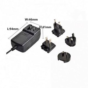 Universal Interchangeable Plug <strong>Adaptor</strong> 24w Ac Dc Power Supply with <strong>UL</strong> FCC UKCA SAA 12v 2a and 24v <strong>1a</strong> Power Adapter - Product Image 4