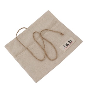 100% Eco-friendly Natrual Linen Material Flat Flap <strong>Pouch</strong> Document A4 Size Organizer Envelop File Packet With Jute String Close Eco - Product Image 3