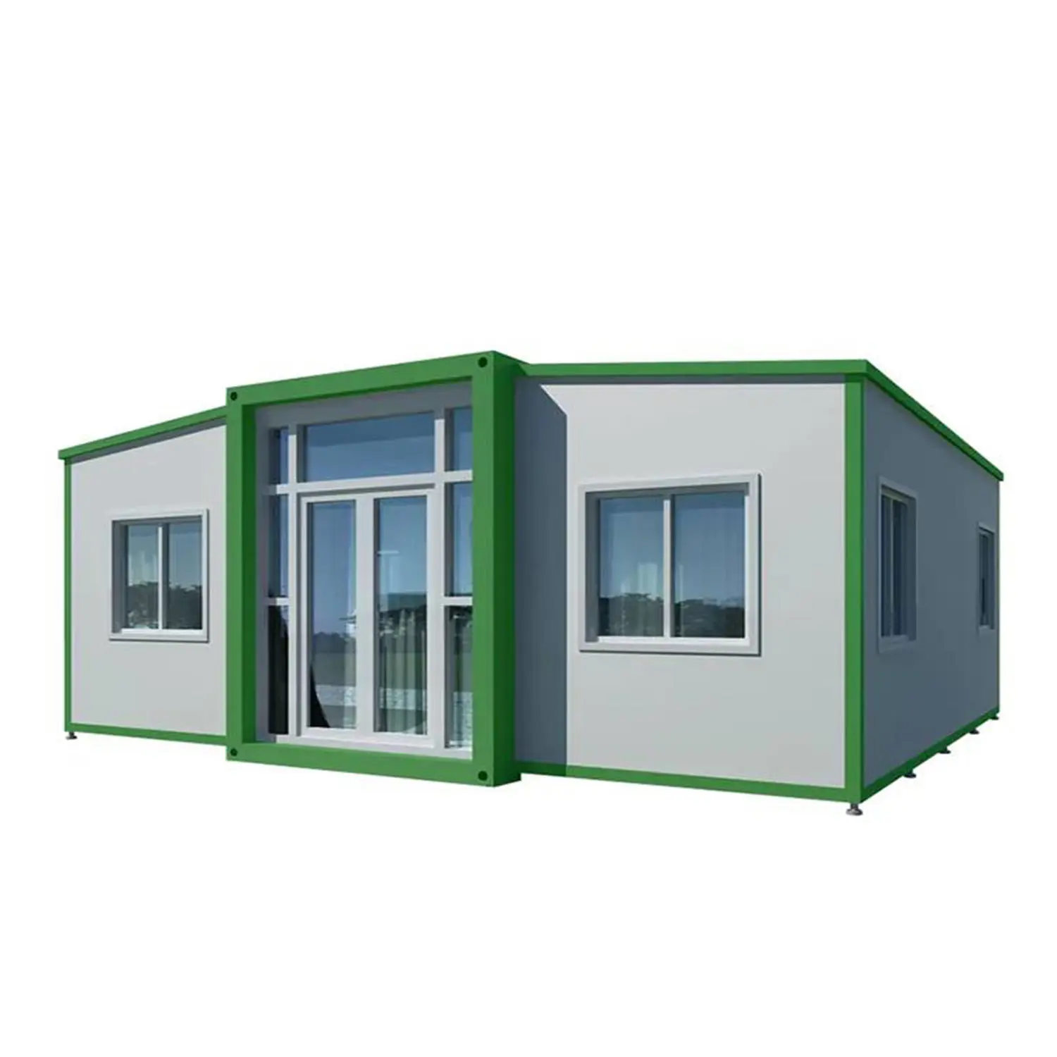 Factory price mobile folding double wing expandable prefabricated modular container house