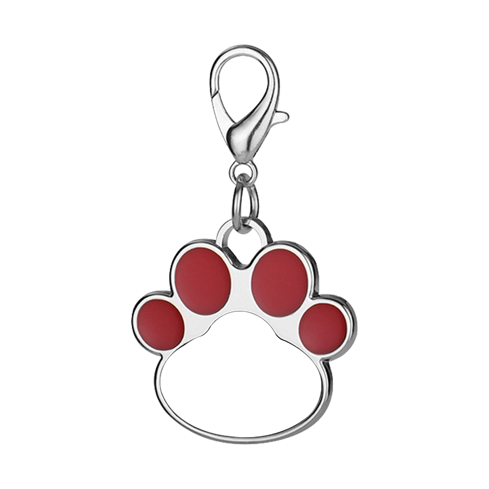 Forme de patte de chat rouge