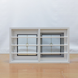 Design cinese finestra di vetro scorrevole in lega di alluminio con struttura in acciaio inossidabile rete per schermo a prova di vento modello di apertura orizzontale - Product Image 3