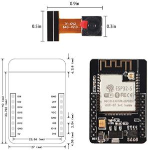Placa DE DESARROLLO Aismartlink, módulo de placa de prueba, puerto serie ESP32 con cámara OV2640 - Product Image 3