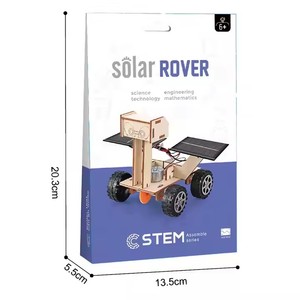 热卖STEM教育DIY太阳能汽车套装儿童木制电动科学套装学习 - Product Image 6