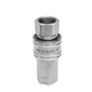 ISO <strong>a</strong> Hydraulic Push in Connect Quick <strong>Couplings</strong> Nipple Set Stainless Steel ISO <strong>a</strong> Quick Release <strong>Coupling</strong>