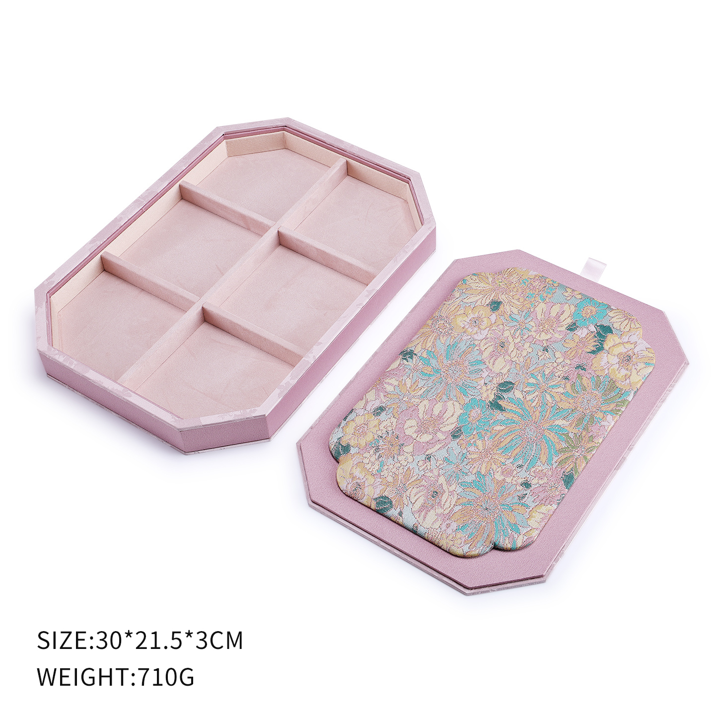 pink with grid and lid L 3