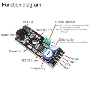 Aismartlink KY-032 kızılötesi engel kaçınma sensörü modülü kızılötesi sensör akıllı elektronik Keyes 4pin IR - Product Image 4