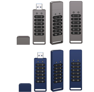 Crittografia codice di passaggio dati bloccati in metallo usb flash drive 32gb 64gb 128gb, USB3.0 ad alta velocità crittografato USB Pen Drive - Product Image 3
