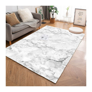Yeni varış popüler toptan özel baskılı Modern mermer tarzı 100% Polyester lüks alan 3D halı oturma odası için Teppich