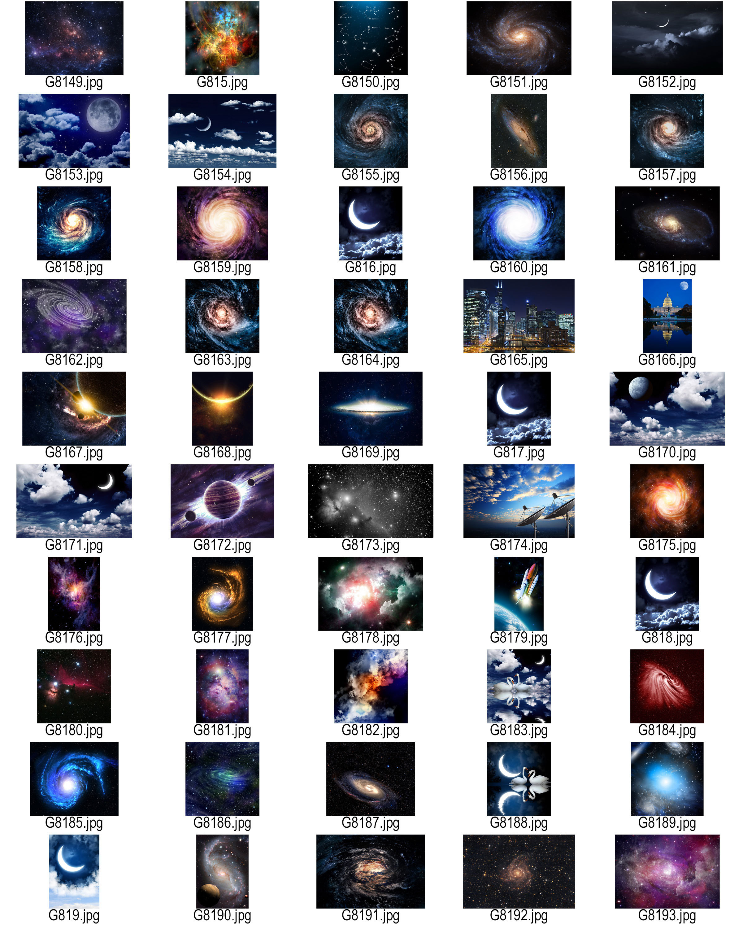 Ciel de l'espace