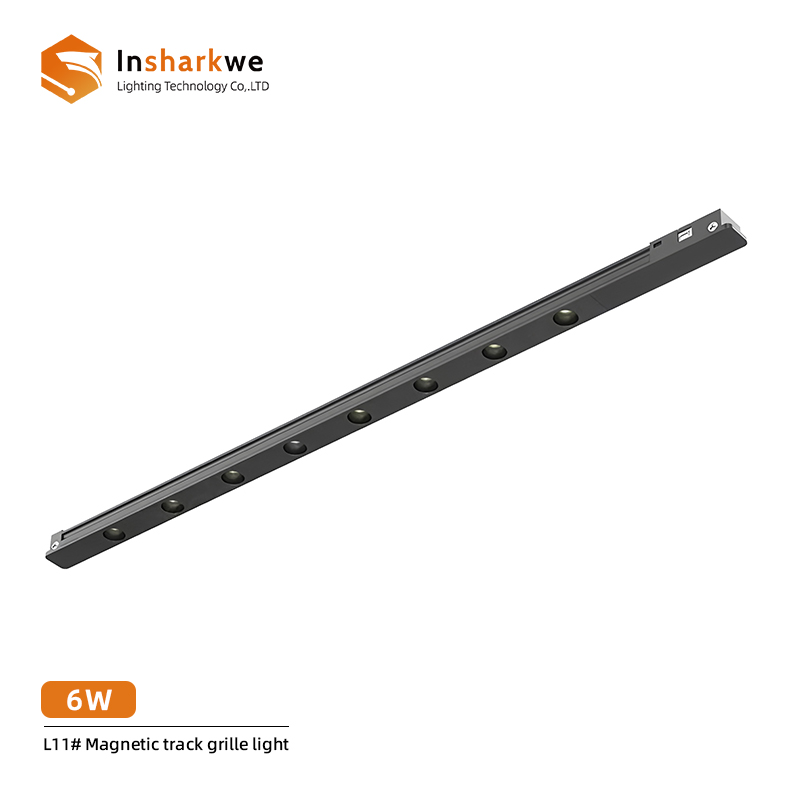 Magnetic track linear grille light 6W