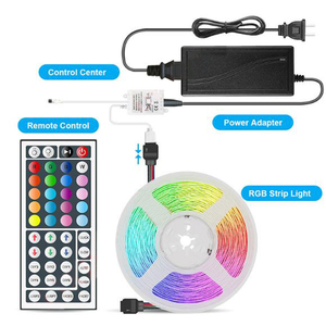 Tedarikçi tam kiti IR 12V RGB şerit LED kiti IR denetleyicisi ile 44 anahtar uzaktan kumanda adaptörü ile fiş - Product Image 2