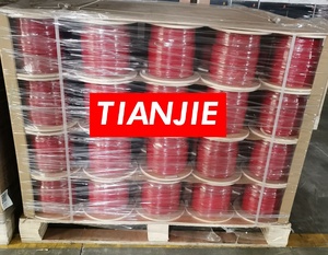 TIANJIE - UL จดทะเบียนไม่มีการป้องกันสีแดงทองแดงเปลือยที่เป็นของแข็ง12AWG 2แกน FPLR การรักษาความปลอดภัยไฟจัดอันดับสายเคเบิลปลุก - Product Image 6