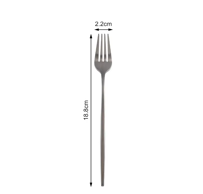 Fourchette à dessert en argent