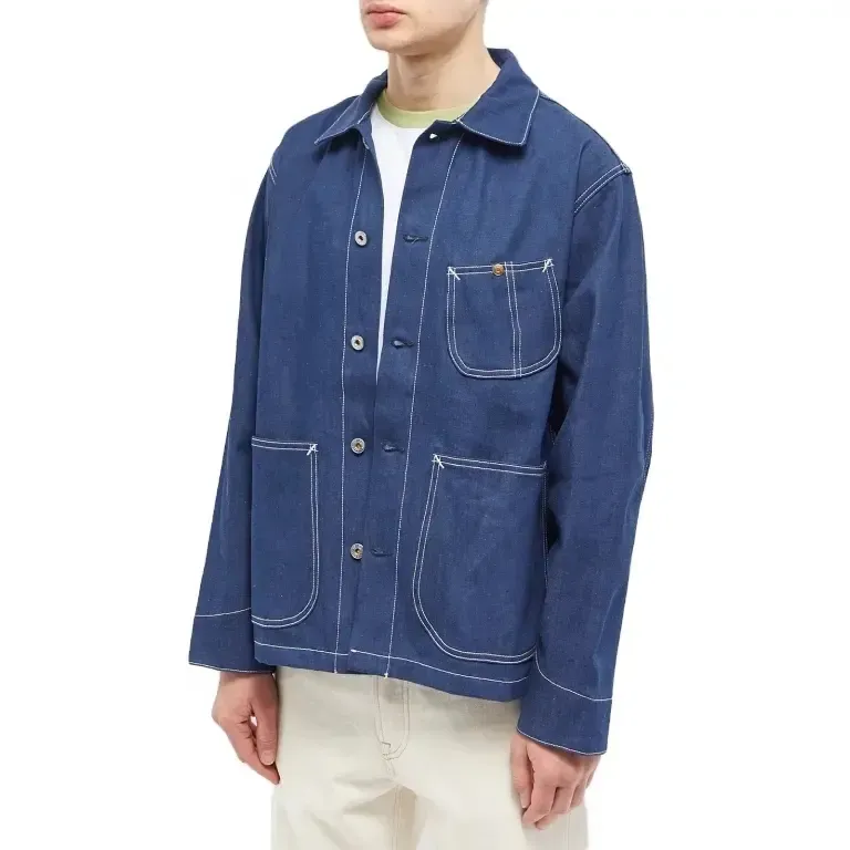 Orignal Custom Men Workwear 100% algodón Denim Chore Work Jacket para hombres