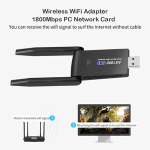 1800Mbps WiFi 6 USB适配器802.11AX 2.4G/5GHz USB 3.0无线WiFi加密狗网卡支持OFDMA WPA3适用于Windows 7/10/11 - Product Image 4