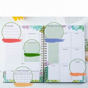 Holesale/ustomized Weekly chedugenda ngnglish alalendar 5 Nepad otaily aily Lanner pirpiral ototebook - Product Image 3