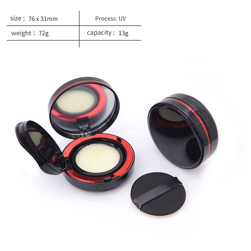 สีดำขอบแดง 13g