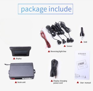 Car 4 radar <strong>Sensor</strong> OSD <strong>Display</strong> Solar Charge <strong>LCD</strong> Parking System for Toyota <strong>Reverse</strong> Backup Safe Parking Aid - Product Image 5
