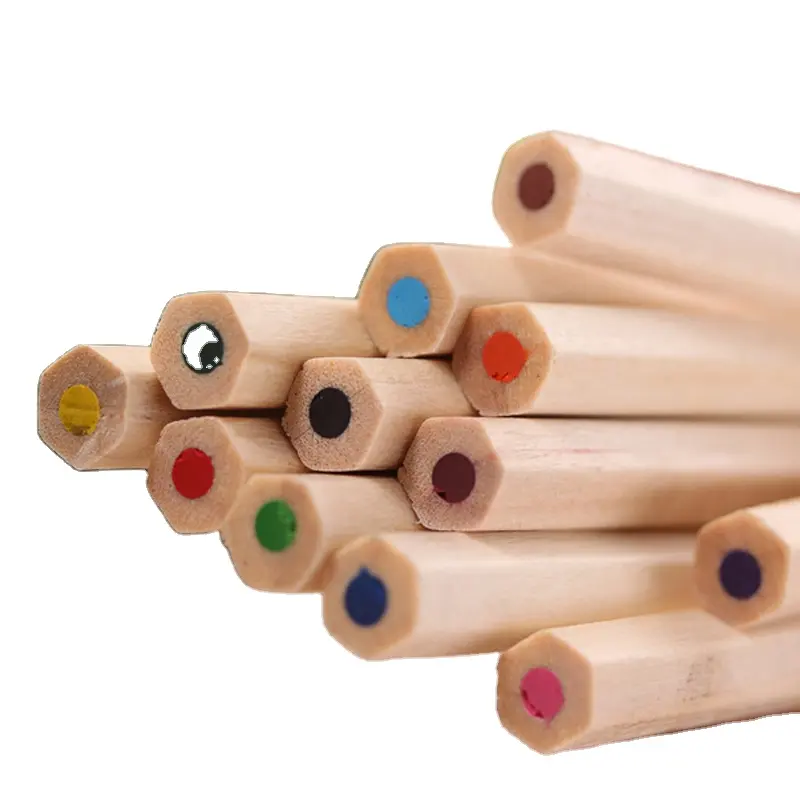 Ensemble de crayons de couleur personnalisés pour enfants, papeterie de coloriage, dessin, crayon de couleur pour fournitures d'art scolaires