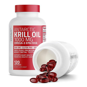 OEM Krill Minyak Gel lembut dengan EPA DHA mendukung otak dan memori bekerja sehat sendi Krill minyak kapsul lembut kualitas tinggi - Product Image 6