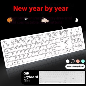 Silent Wired Chocolate Film <strong>Keyboard</strong> USB Interface Plastic Desktop <strong>Computer</strong> <strong>Keyboard</strong> for Gaming Office Typing Home Notebook <strong>Use</strong>