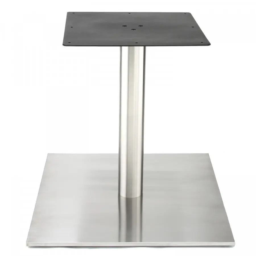 Base de mesa quadrada de aço inoxidável, personalizada, alta qualidade