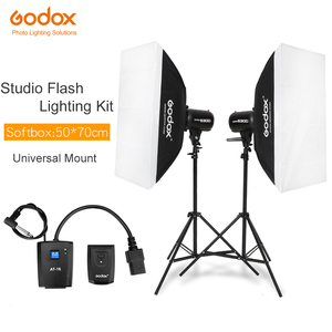 Godox 600Ws工作室闪光灯套件600W闪光灯，用于照片拍摄，带灯架触发软盒 - Product Image 1